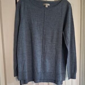 Coldwater Creek Soft Blue Crew Neck Sweater